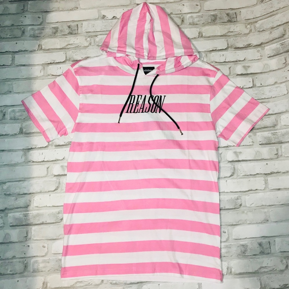Men's Christine Stripe Hoodie T-shirt